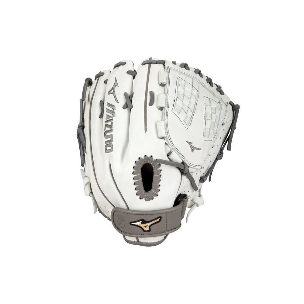 Mizuno Prime Elite Pitcher/Outfield Fastpitch 12.5" Női Kesztyű Fehér/Szürke OZK290183